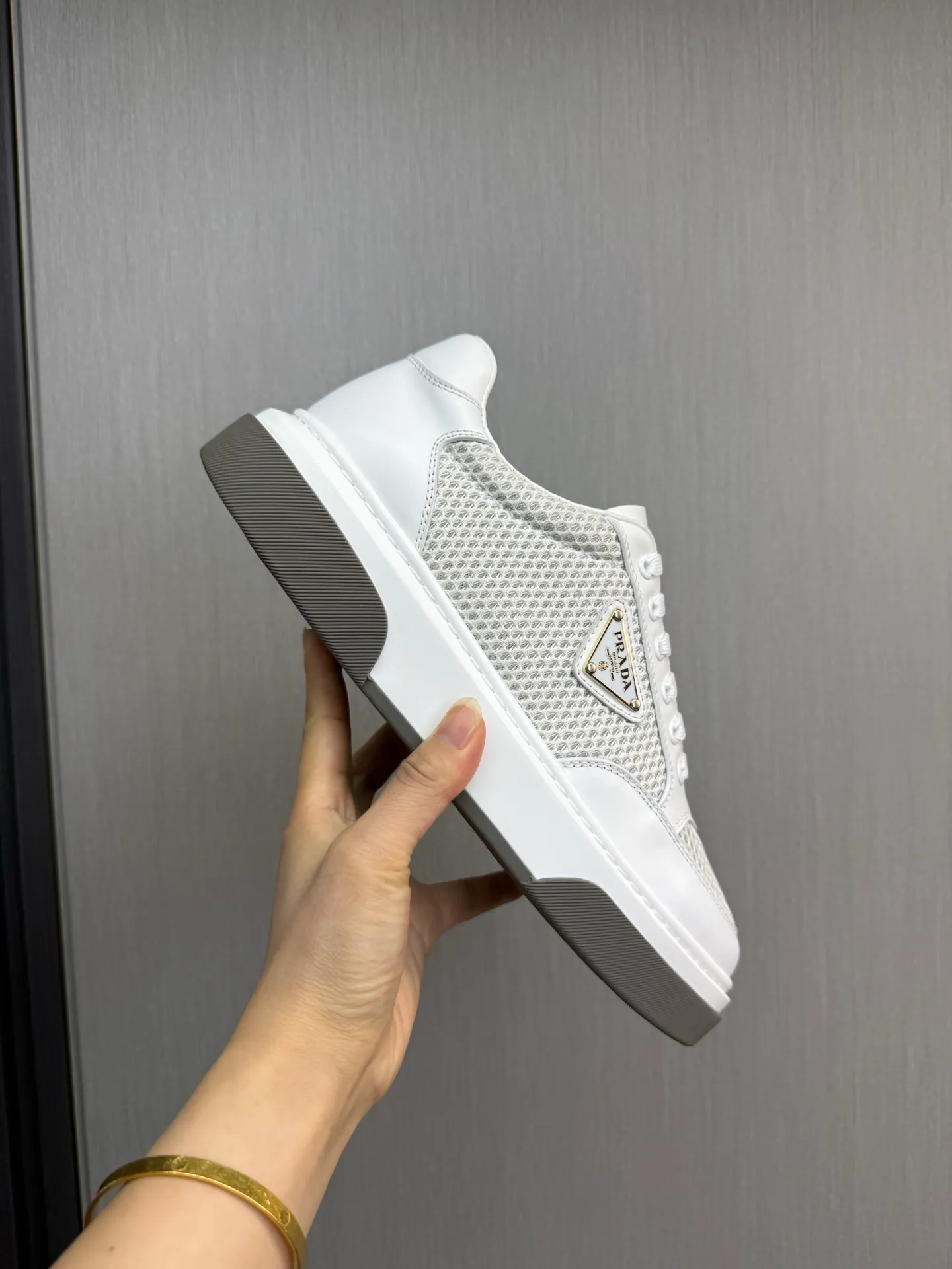 Men's shoes 💰580💰 [PRADA] Men's shoes are popular in the counter, official website is synchronized, 1 high-quality shipment ✔️Imported cowhide fabric + cowhide lining, 1🆚1 replica, original sole, 38-45 (45 customized, non-refundable)